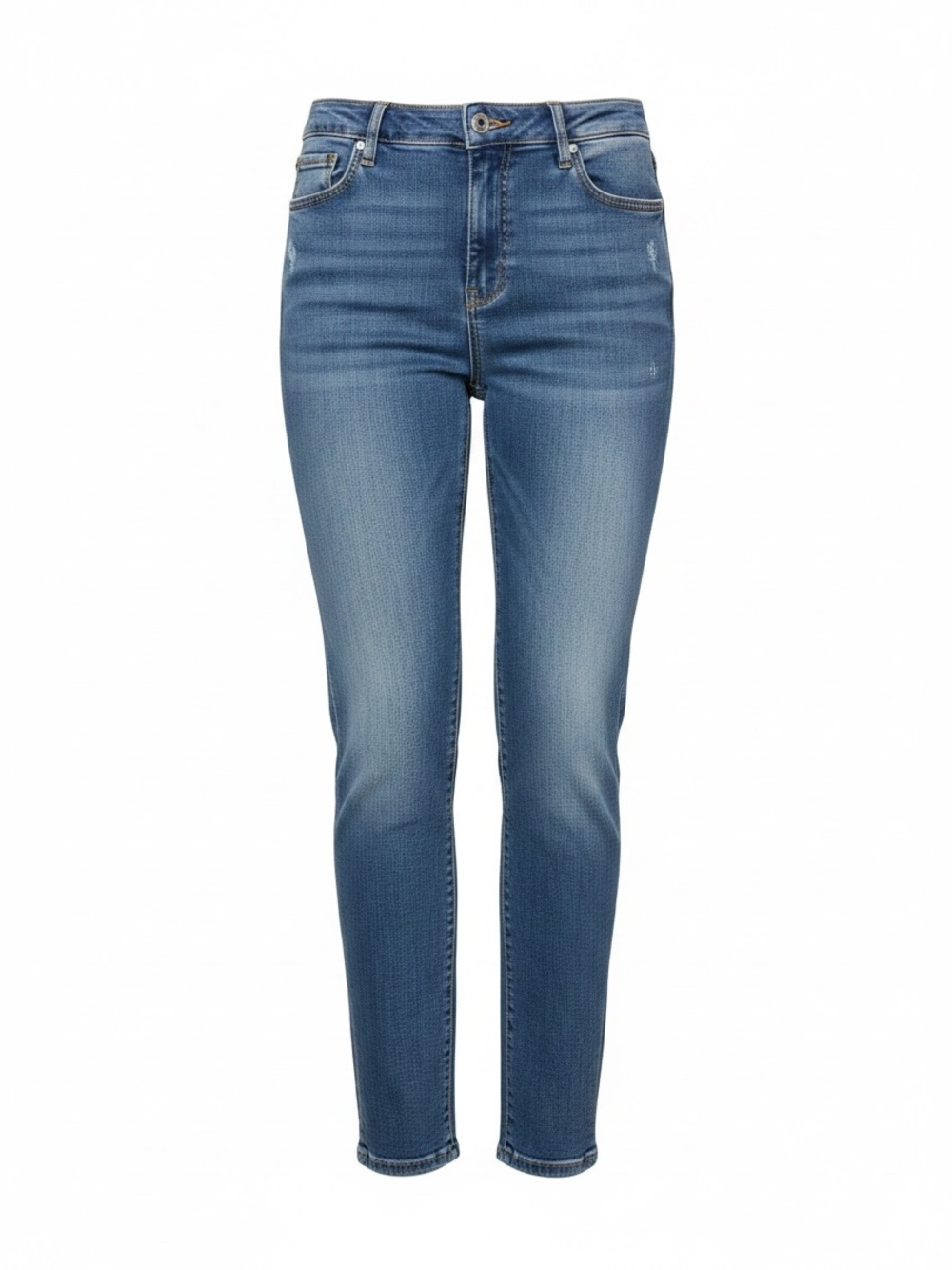 NWT Terra & Sky Core Skinny Jeans High Rise Medium Blue Size 24W
